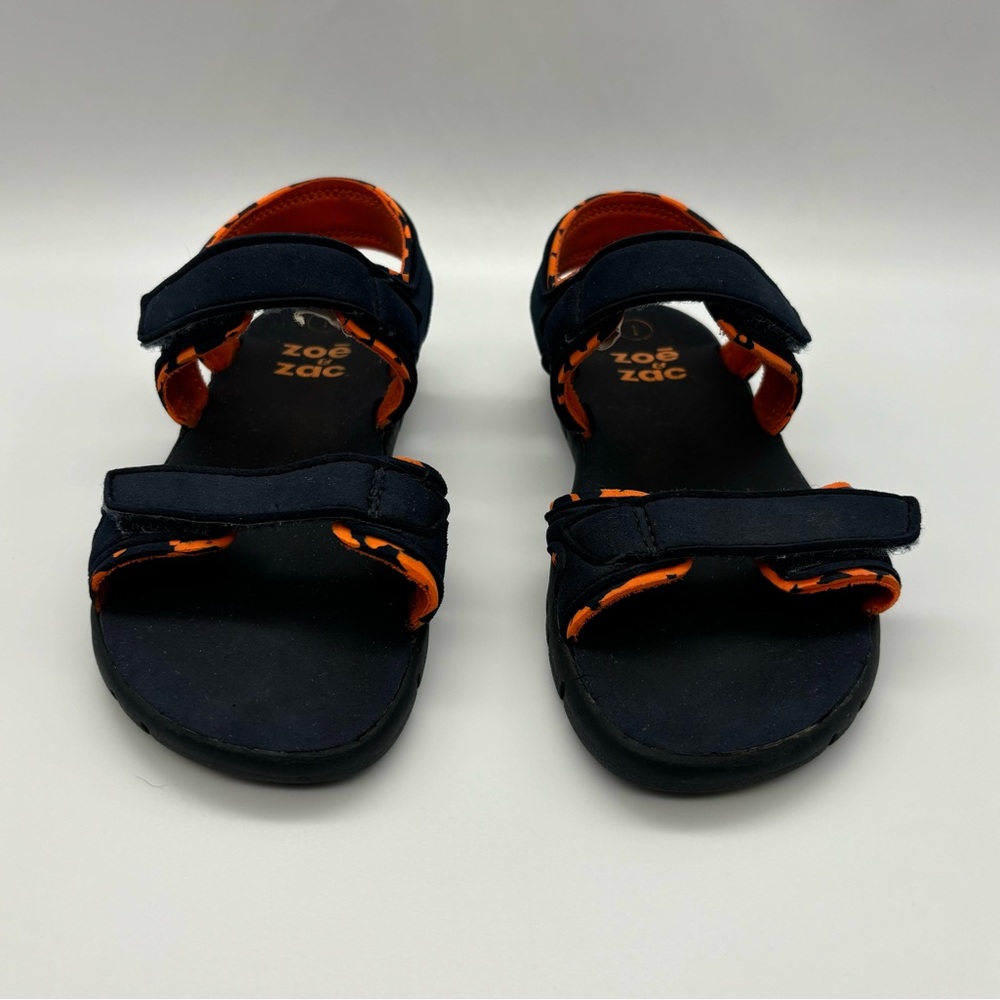 Unisex Zoe & Zac Navy Blue Orange Sandals 1